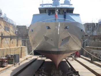 Military ship repair CMO Cherbourg