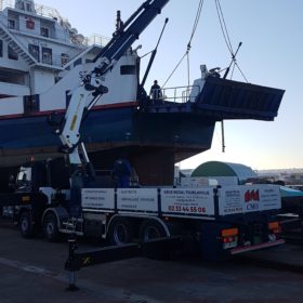 Grutage Cardeck sur navire à passagers